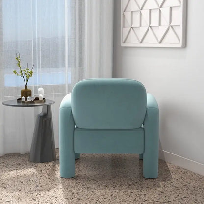 Fauteuil d'appoint SEYNAR moderne du milieu du siècle en velours pour salon