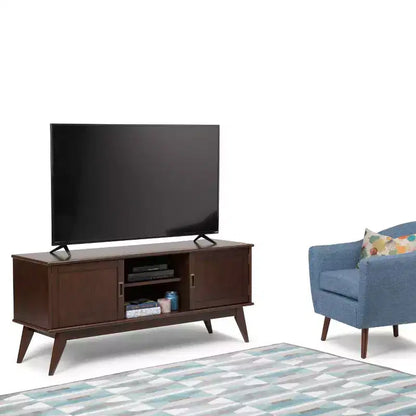 Tierney Mid-Century Solid Hardwood TV Stand for TVs up to 167,6 cm ¨C 152,4 cm Wide