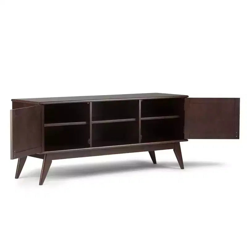 Tierney Mid-Century Solid Hardwood TV Stand for TVs up to 167,6 cm ¨C 152,4 cm Wide