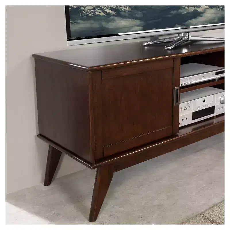 Tierney Mid-Century Solid Hardwood TV Stand for TVs up to 167,6 cm ¨C 152,4 cm Wide