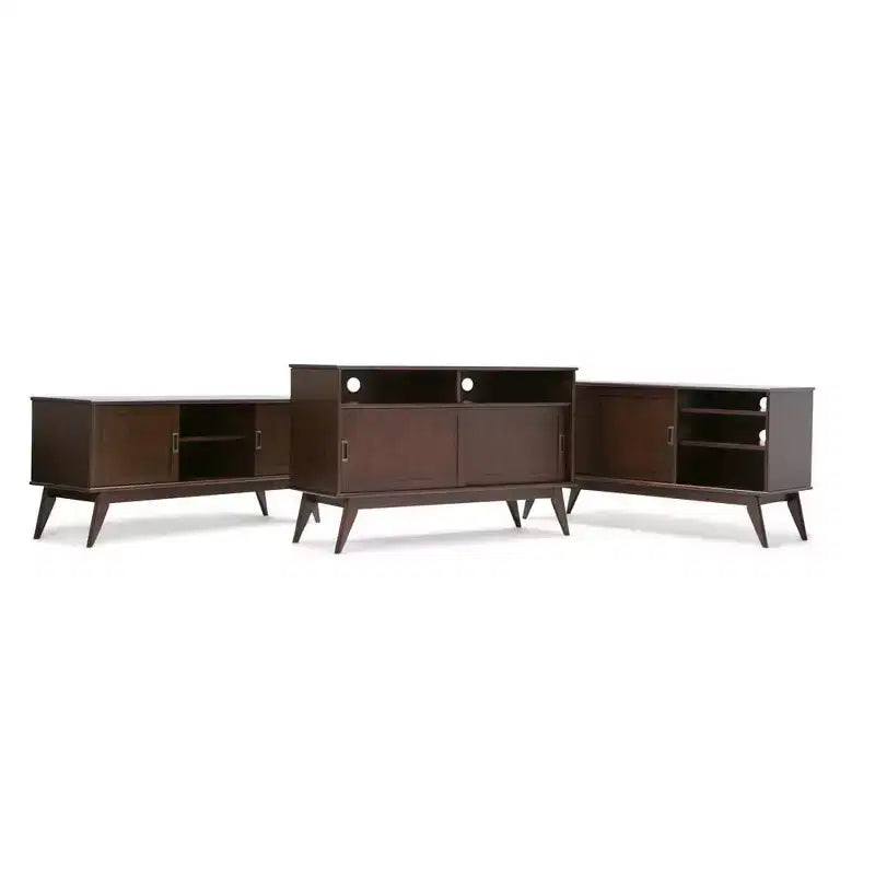 Tierney Mid-Century Solid Hardwood TV Stand for TVs up to 167,6 cm ¨C 152,4 cm Wide