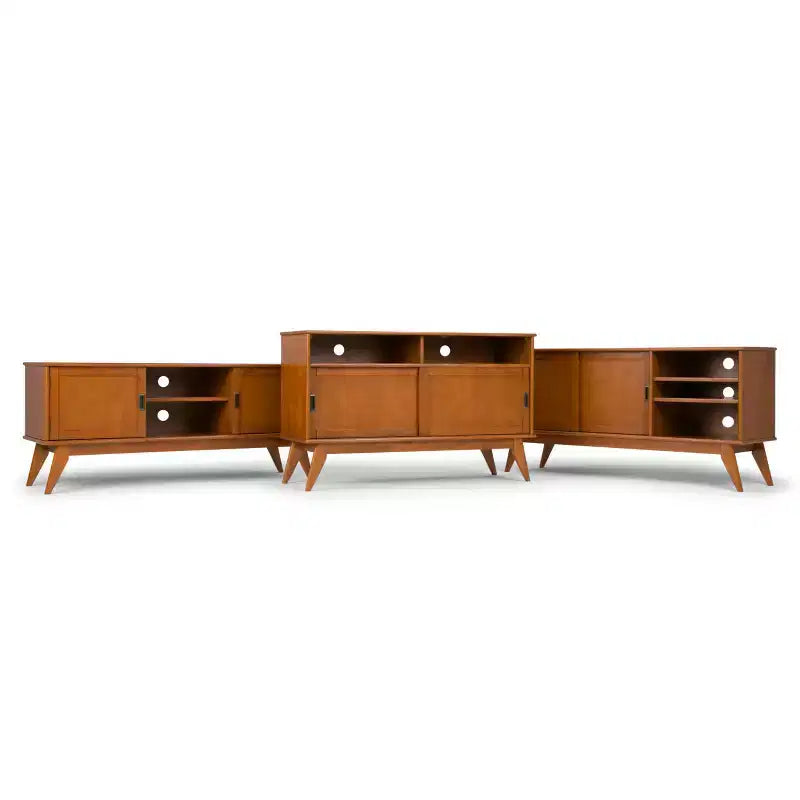 Tierney Mid-Century Solid Hardwood TV Stand for TVs up to 167,6 cm ¨C 152,4 cm Wide