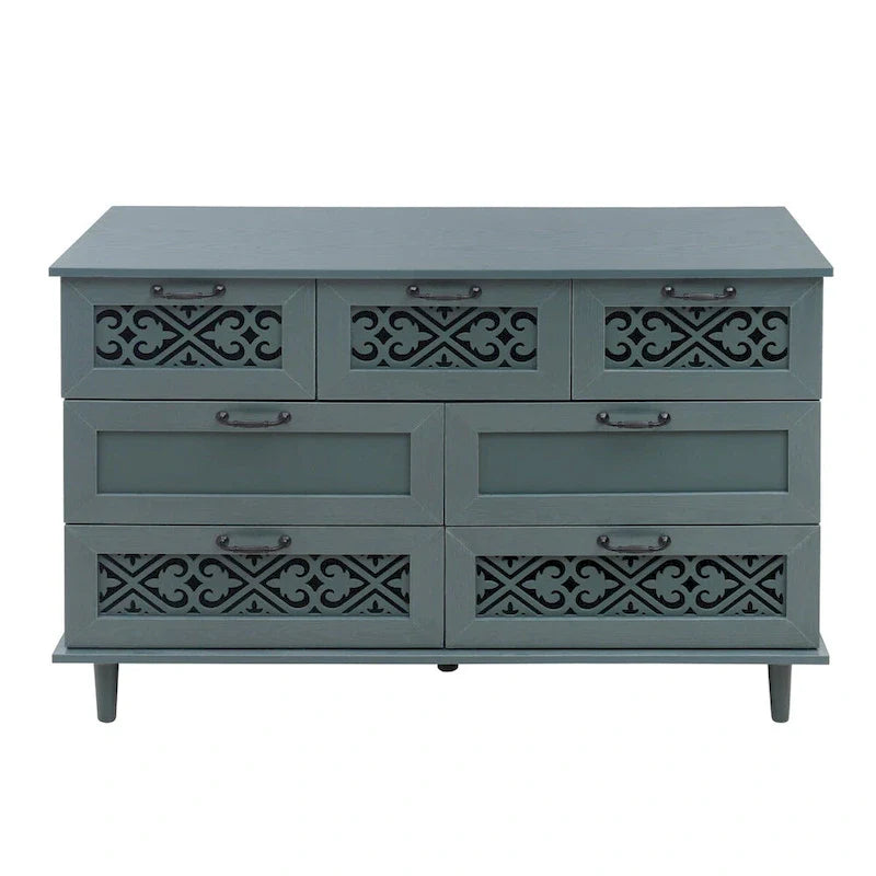 Commode 7 tiroirs Meuble américain Convient pour la chambre à coucher - S/O