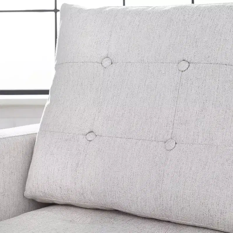 Storage Chaise ¨C Tufted Linen Upholstered Lounge with Hidden Storage