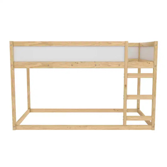 Lettino trasformabile 3 in 1 per bambini Max & Finn Saffiano, naturale/bianco