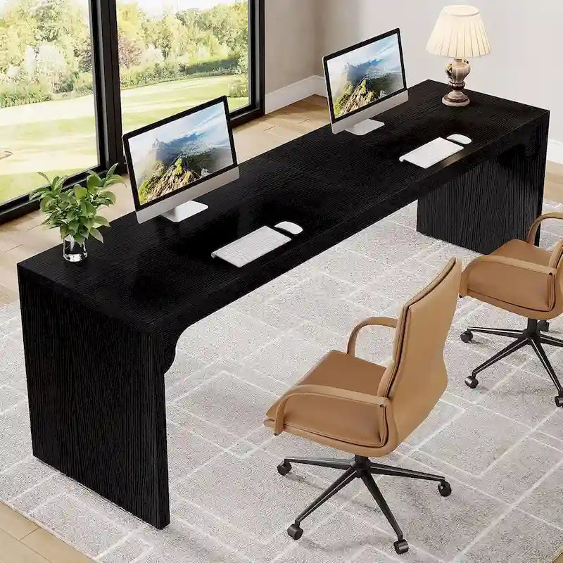 Ampia scrivania per computer per due persone, 199,9 L x 58,4 P