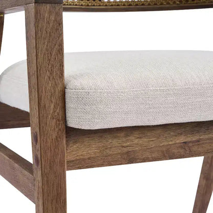 Set da pranzo allungabile Christopher Knight Home Bennett Mid-Century Modern 5 pezzi in legno, con tavolo e 4 sedie imbottite con schienale in canna