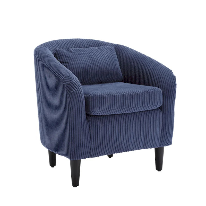 Fauteuil style moderne Fauteuil crapaud avec coussin et oreiller, canapé simple