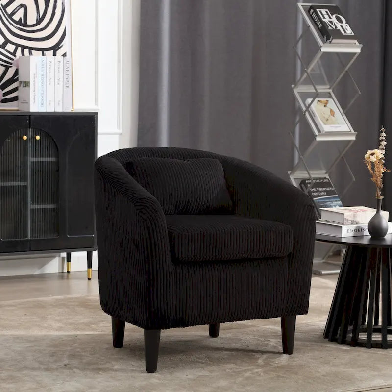 Fauteuil style moderne Fauteuil crapaud avec coussin et oreiller, canapé simple