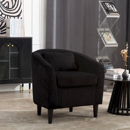 Fauteuil style moderne Fauteuil crapaud avec coussin et oreiller, canapé simple