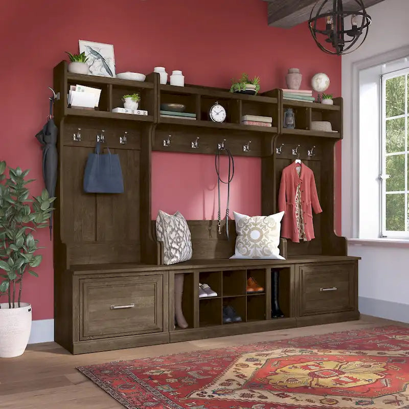 Set per l'ingresso Woodland con appendiabiti di Bush Furniture