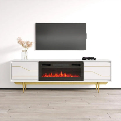 Porta TV con camino Maze BL-EF