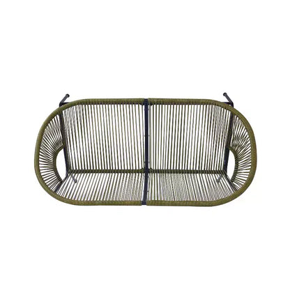Christopher Knight Home Paoa Set Salotto da Esterno in 3 Pezzi Intrecciato con Struttura in Ferro (Tavolo Non Incluso)