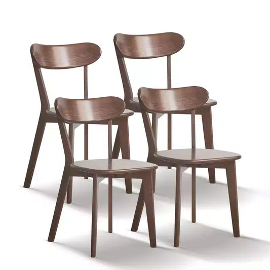 MAYEERTY Set di 4 Sedie da Pranzo in Legno Massello di Rovere, Sedie in Legno per Cucina Sala da Pranzo Soggiorno