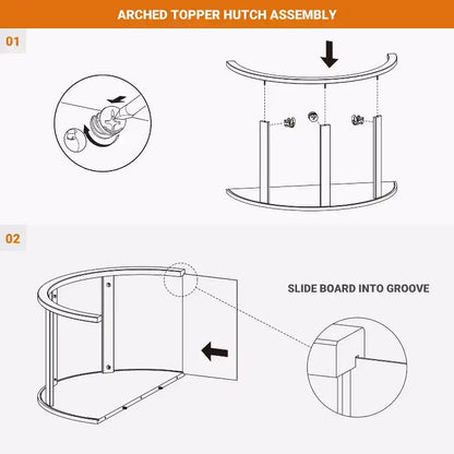Vatros Mobile Bar con Arco in Legno