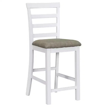 Set da pranzo da 5 pezzi in stile rustico ad altezza bancone con sedie per 4 persone, tavolo rettangolare in legno con ripiani e scomparto per bar/vino