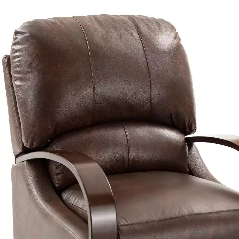 Lot de 2 fauteuils relax manuels en cuir véritable, inclinaison 159°
