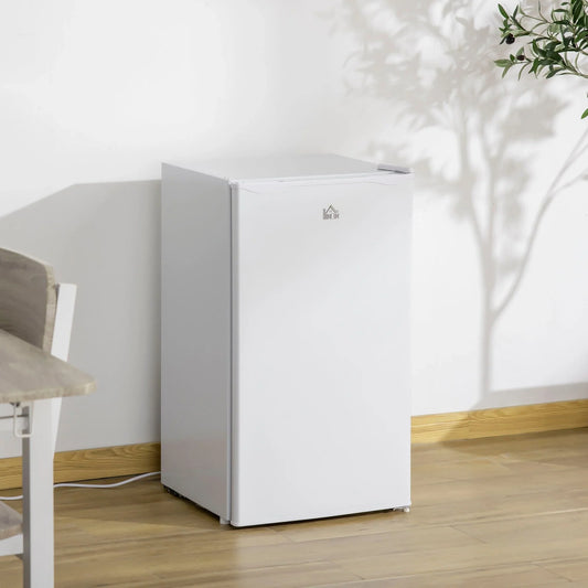 HOMCOM Mini Frigorifero con Congelatore da 90 Litri, Frigo Compatto a Porta Singola con Termostato Regolabile per Camera da Letto
