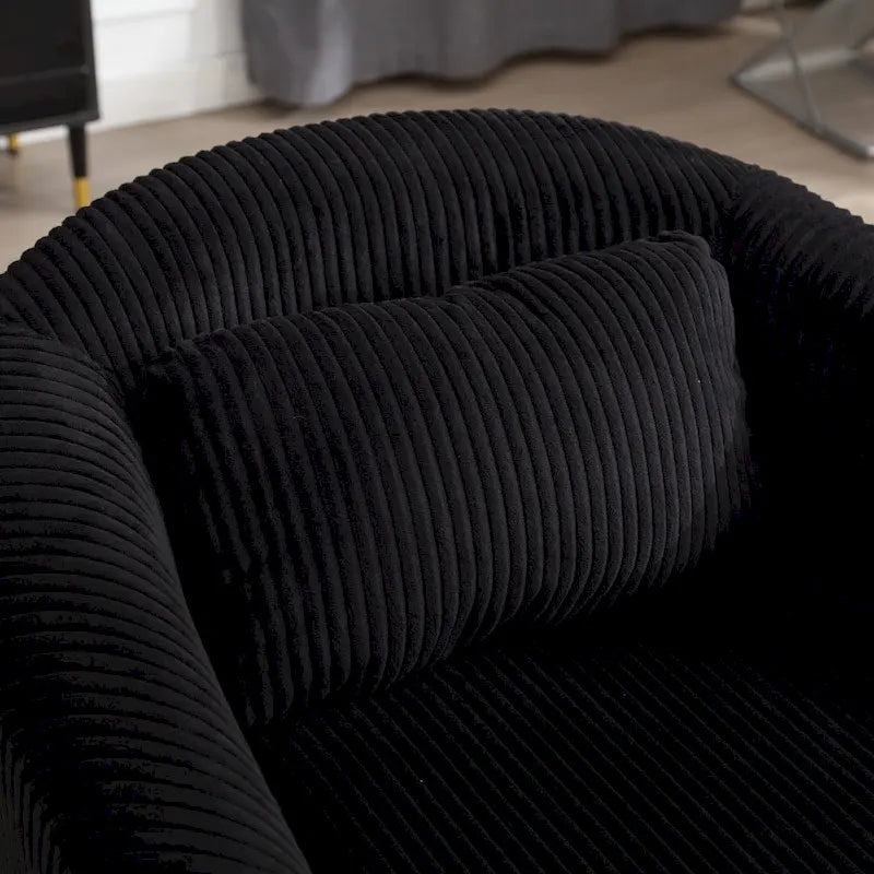 Fauteuil style moderne Fauteuil crapaud avec coussin et oreiller, canapé simple
