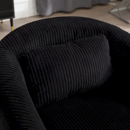 Fauteuil style moderne Fauteuil crapaud avec coussin et oreiller, canapé simple