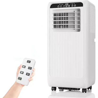 Condizionatore Portatile Ultra Silenzioso da 8000 BTU, 3-in-1 con Deumidificatore e Ventilatore, Timer 24H, Kit Finestra e Telecomando per ambienti fino a 32,5 m²