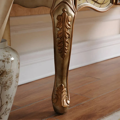 Console de rangement en bois de café avec tiroirs