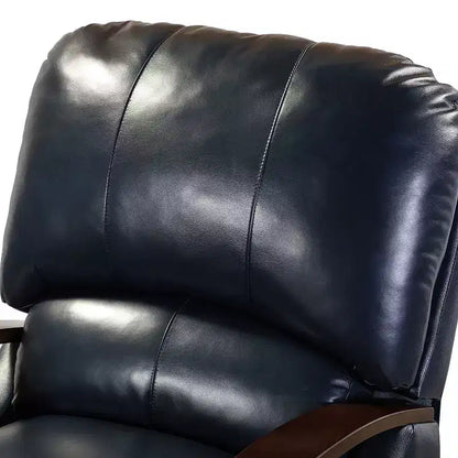 Lot de 2 fauteuils relax manuels en cuir véritable, inclinaison 159°