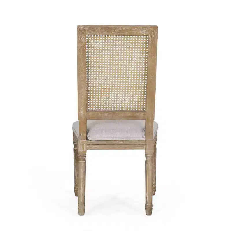 Lot de 6 chaises de salle à manger Regina en bois et cannage de style campagne française - Christopher Knight Home