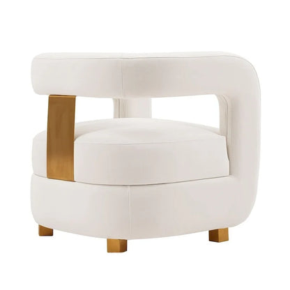 Manhattan Comfort Ensemble de 2 fauteuils d'appoint en velours Amirah moderne