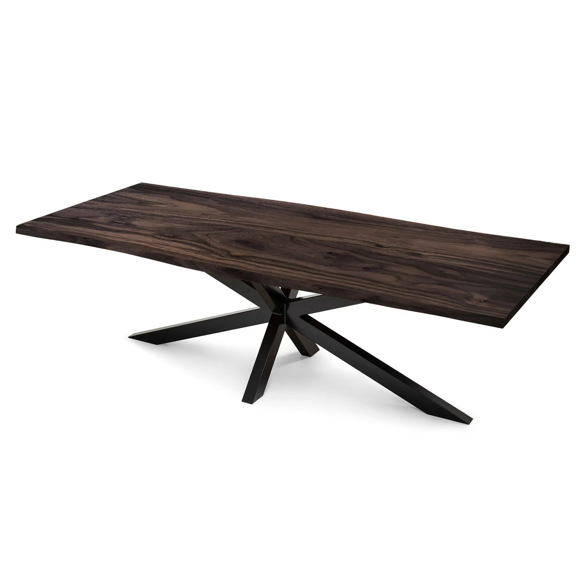 Table à manger en noyer avec pied araignée - Fabriquée à la main en bois massif - cette magnifique table en noyer avec pied araignée est une pièce maîtresse