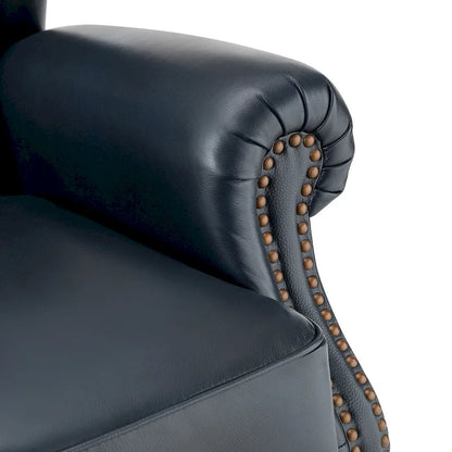Fauteuil Alex Classic Wingback en cuir avec clous décoratifs (lot de 2) par HULALA HOME
