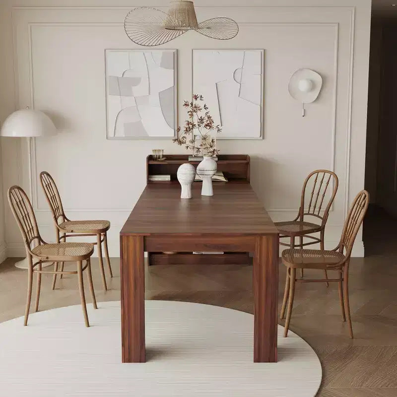 GDFStudio Torin Tavolo da pranzo moderno allungabile con ripiano portaoggetti