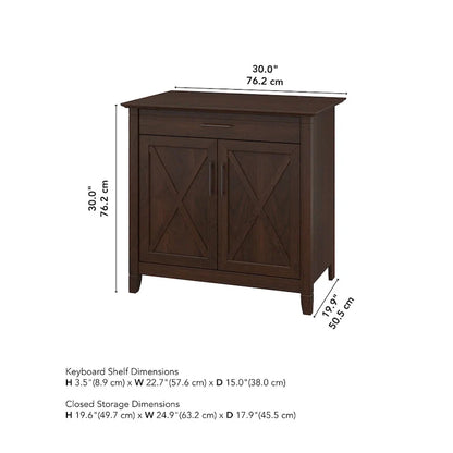 Scrittoio Key West con mobiletto di Bush Furniture