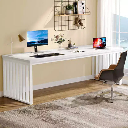 Lantine 78.74 Scrivania da computer extra lunga per 2 persone per ufficio in casa