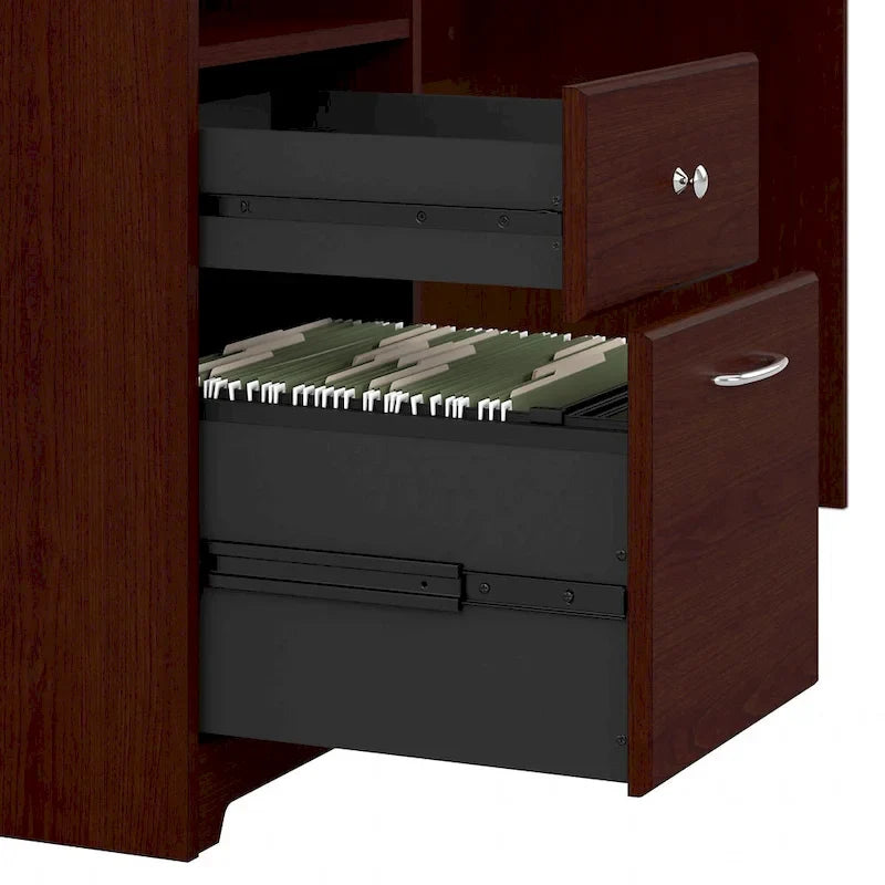 Scrivania per computer da 72" con libreria e cassetti di