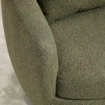 Fauteuil club pivotant rembourré avec rangement, chaise d'appoint moderne pour salon, chambre, bureau ou coin lecture