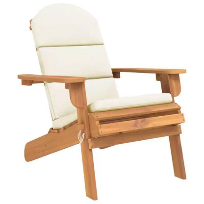 vidaXL Salon de jardin marron bois d'acacia massif Standard Pliable