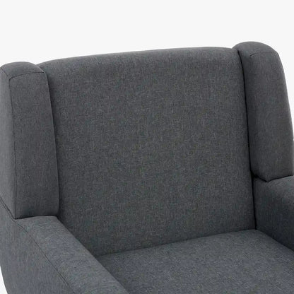 Fauteuil d'appoint en lin, à oreilles, lot de 2