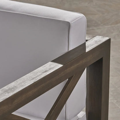 Set da conversazione Brava Outdoor a 6 pezzi in legno di acacia di Christopher Knight Home