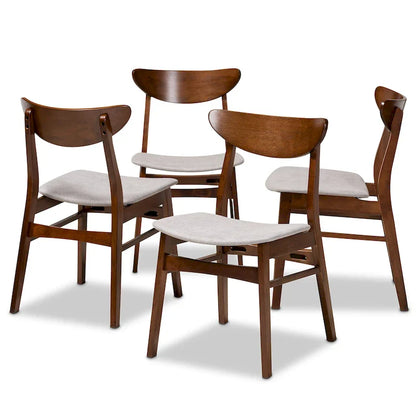 Set di 4 sedie da pranzo moderne e di transizione Parlin di metà secolo