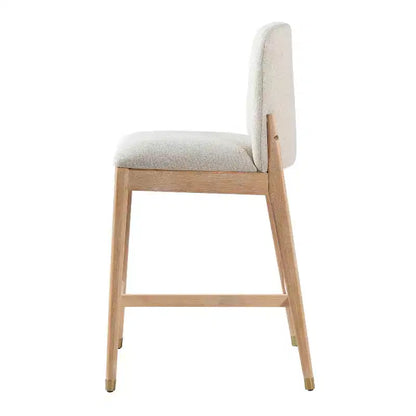 Sgabelli da bancone imbottiti Christopher Knight Home Alexandra Farmhouse in legno di gomma con schienale curvo (Set di 4)