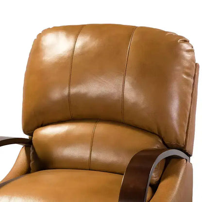 Lot de 2 fauteuils relax manuels en cuir véritable, inclinaison 159°