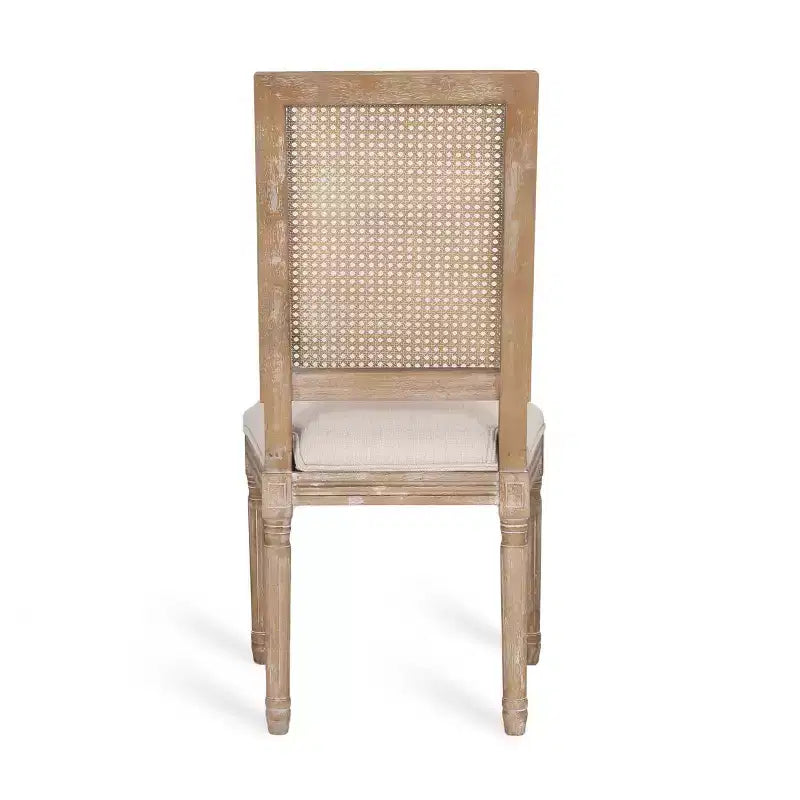 Lot de 6 chaises de salle à manger Regina en bois et cannage de style campagne française - Christopher Knight Home
