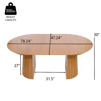 Set da pranzo allungabile Christopher Knight Home Bennett Mid-Century Modern 5 pezzi in legno, con tavolo e 4 sedie imbottite con schienale in canna