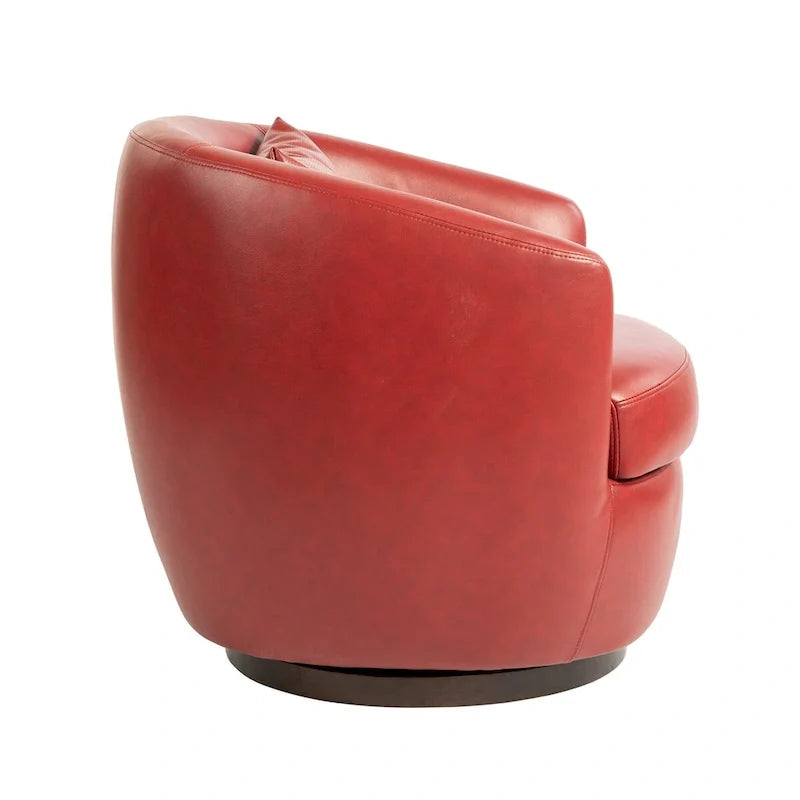 Fauteuil pivotant rembourré avec rangement, chaise d'appoint moderne pour salon, chambre, bureau, espaces de lecture - PU