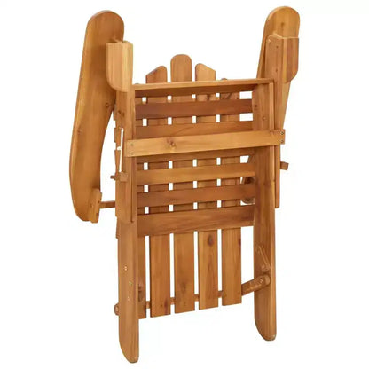 vidaXL Salon de jardin marron bois d'acacia massif Standard Pliable