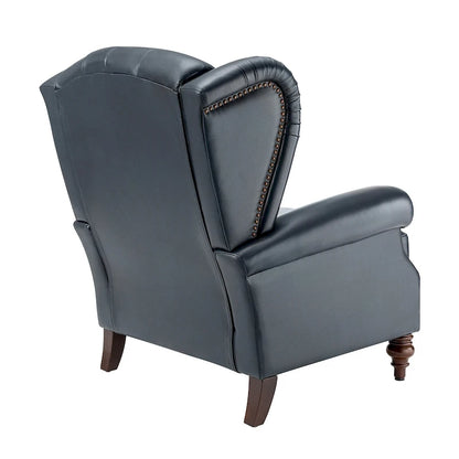 Fauteuil Alex Classic Wingback en cuir avec clous décoratifs (lot de 2) par HULALA HOME
