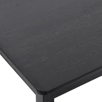 Set di 5 mobili da pranzo in legno massello 47L (1 tavolo + 4 sedie con schienale a doghe)