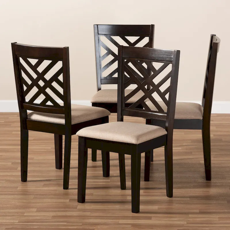 Set di 4 sedie da pranzo moderne e contemporanee