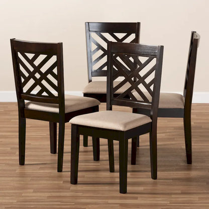 Set di 4 sedie da pranzo moderne e contemporanee